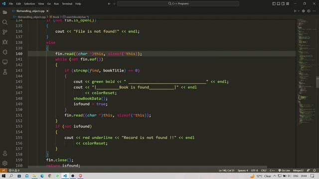 BOOK MANAGEMENT SYSTEM  DETAILED VIDEO IN CPP  || WITH CODE EXPLANATION