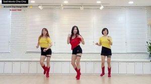 Sad Movie Cha Cha (Beginner)|line dance|Choreo( Eunhee Yoon)|old pop song| 올드팝송과 함께하는 초급 라인댄스