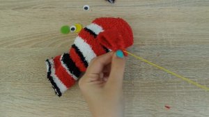 Рыба-клоун из носка за 5 минут.  Sock clown fish in 5 minutes. DIY soft toy