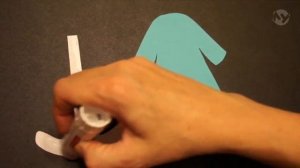 Поделки из бумаги 41 - Аппликация. Снегурочка