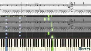 初音ミクの激唱 The Intense Song of Hatsune Miku, 初音ミク Hatsune Miku (Piano Tutorial) Synthesia 琴譜