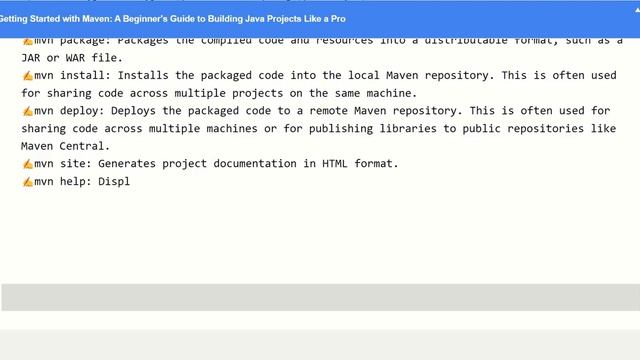 Getting Started with Maven: A Beginner's Guide to Building Java Projects Like a Pro #Maven #Java