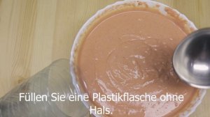 hausgemachte Wurst in einer Flasche, leckeres und einfaches Rezept