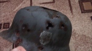 Чистка немецкой каски  М-35.Щавелевая кислота.