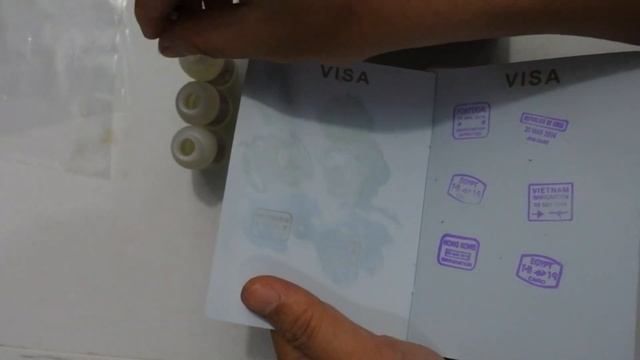 how remove purple ink stamp seal in pasport #short смотреть онлайн