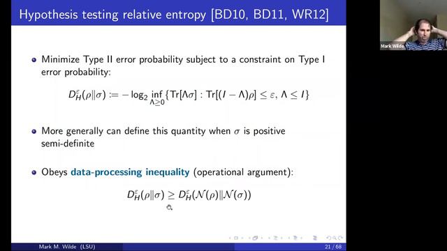 Quantum Renyi relative entropies and their use смотреть онлайн