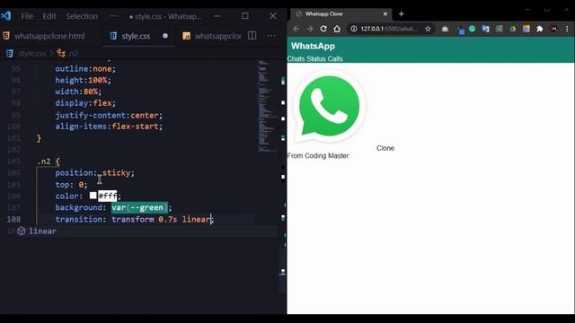 WhatsApp UI Clone Project Using CSS3 & JavaScript || Full Tutorial