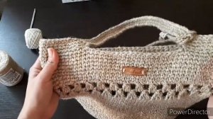 Модная #сумка из джута #крючком //моя новая летняя сумочка //#опыт работы с новым материалом