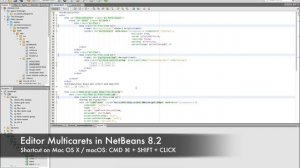 NetBeans 8.2 Editor Multicarets on OS X