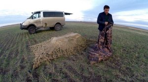 Маскировка для охоты на гуся. Доработка засидки "ALEX"