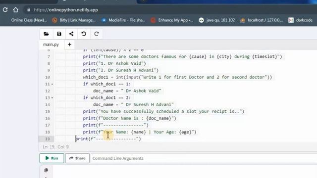 Creating an Online Appointment Receiver Application for Doctor Using Python - #7pythonproject