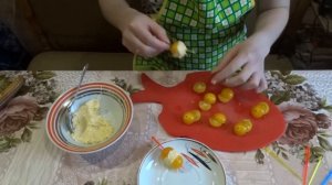 Канапе с помидорами черри и сыром Закуска на шпажках