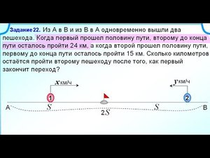 9 класс. Задача на движение. Система уравнений