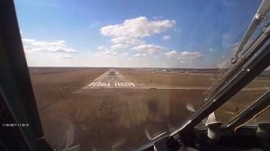 Ил 76 посадка Вид из кабины IL 76 landing View from the cab