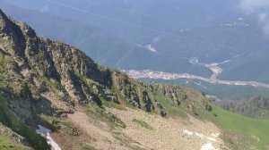 Канатная дорога Аибга (K-4) в Красной Поляне (Горки Город) летом