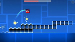 Кас , мой уровень в приложении Geometriy Dash 2.2
