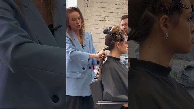 Объёмная укладка! #shortvideo #shots #укладкаволос #прическимосква #обучениеприческам #укладки