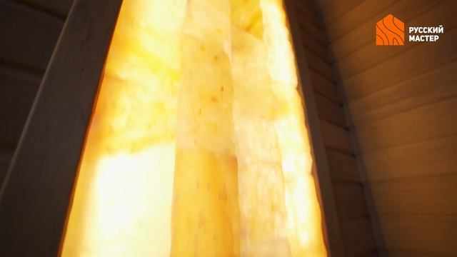 Баня по индивидуальному проекту: фигурные 3D-полки и отделка из термодревесины смотреть онлайн