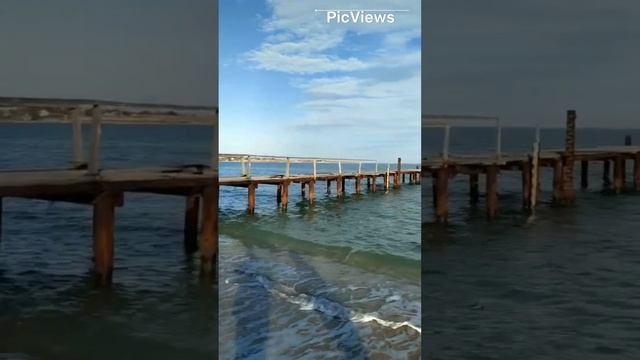 Крым. Черноморское. Обстановка на пляже 5 декабря 2023. После шторма. Погода, море.