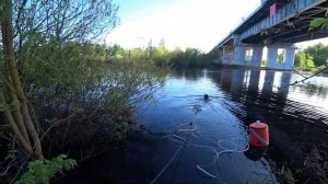 Подводный поиск фонарика и камеры!!! Саня нашел тачку под водой....