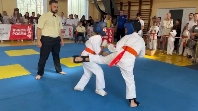 Щербина Артем (ака)м.Кропивницький VS Скороход Кирило (сіро)м.Дніпро U9-40кг бій1 смотреть онлайн