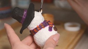 Идеи новогодних игрушек своими руками! Винтажный снеговик ⛄ из папье-маше!!!