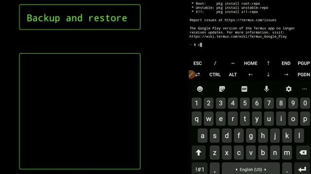 How to backup and restore termux data смотреть онлайн