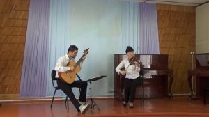 Л. Боккерини.  Менуэт. Инструментальный дуэт (скрипка-гитара). г. Николаевск-на-Амуре