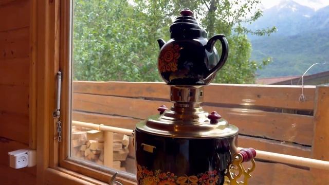 Видеообзор Русской бани Бергамо на дровах в горах Красной Поляны с купелью и тёплым бассейном! смотреть онлайн