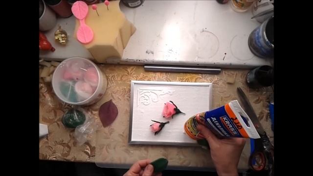 Панно.Холодный фарфор. Diy.