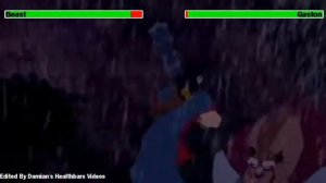 Beauty and the Beast (1991) Final Battle with healthbars