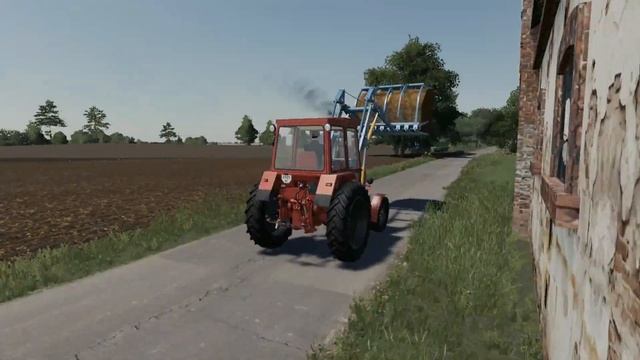 FS-19 Nowa Bruzda|Разбрасывание навоза|Т-150к&Прт-10 смотреть онлайн