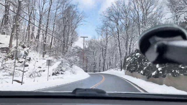 Winter's Embrace: A Serene 2X Speed Drive Through Snowy Neighborhoods #serenescenery #epidemicsound