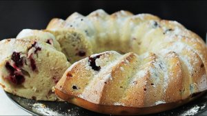Кекс с вишней на кислом молоке. Очень простой и вкусный рецепт
