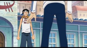 'Называемый Новым Миром!-Вторая половина Grand Line!',Встреча Луффи с Гарпом,Кобби,Хельмеппо