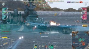 Cruiser Edgar: 4.3k base xp on new map Faroe Islands - World of Warships