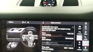 Time setting in Porsche Cayenne 2020 #porsche #cayenneturbo #car #sports #pcm
