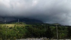 #крым #кореиз #мисхор ЧЕРНЫЕ ТУЧИ ПОГЛОТИЛИ гору  Ай-Петри
