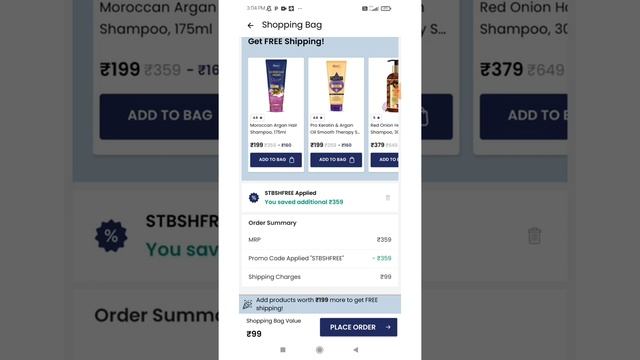 St. Botanica Moroccan argan hair shampoo free - shampoo for lifeless hair free products