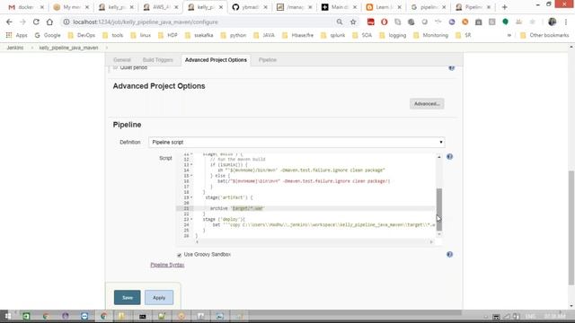 DevOps | Jenkins pipeline | Jenkinsfile | groovy sandbox | deploy war file into tomcat | Real-time