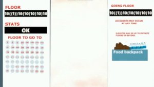 Elevator going up to Absolute Infinity Floors, but in 128x speed