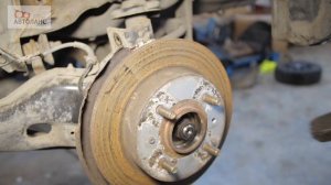 Разбор задней ходовой части на Mitsubishi Carisma.