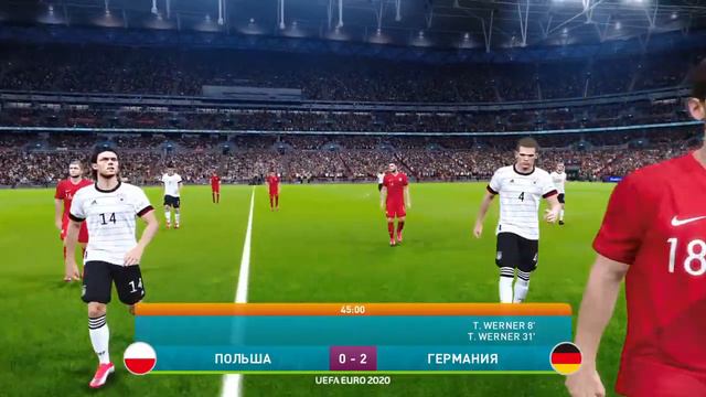 eFootball PES 2020 UEFA EURO 2020 Финал Польша-Германия