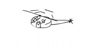 вертолёт летит