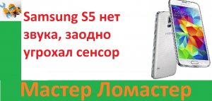 Samsung S5 нет звука, заодно угрохал сенсор