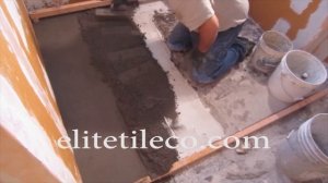 Line drain Mud floor prep