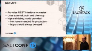 SaltConf15 - SaltStack - Using APIs to Integrate SaltStack with the REST