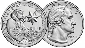 25 центов США  Вильма Манкиллер. Серия Американские женщины.