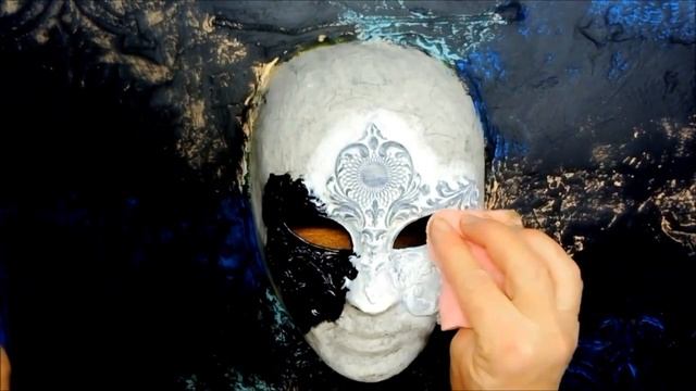 Фактурное панно с подсветкой. Маска. Часть 3.