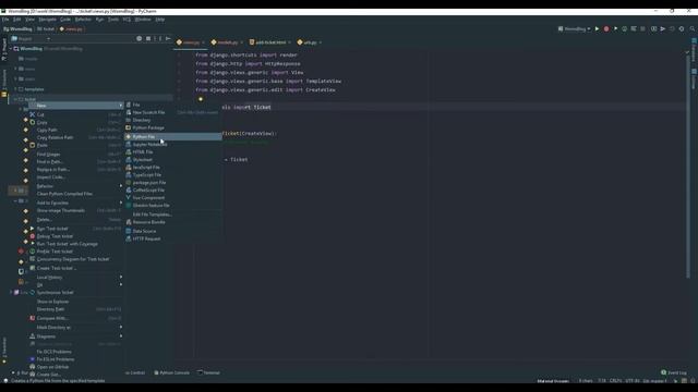 django 2 класс CreateView делаем добавление тикета | Урок 14 смотреть онлайн